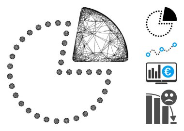 Ağ Pastası Çizelgesi Vektör Ağı