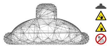 Ağ Duş Başlığı Vektör Ağı