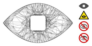 Ağ Çipi Göz Retina Vektör Ağı