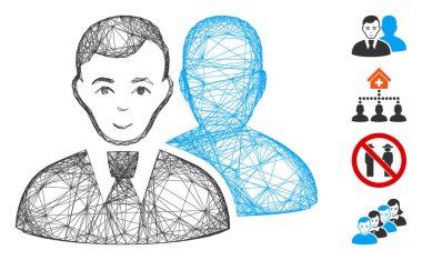 Ağ Kullanıcıları Vektör Ağı