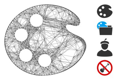Yumurtadan Çıkan Sanatsal Palet Vektör Ağı