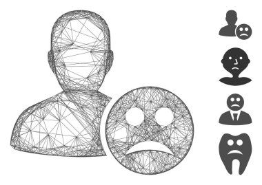 Ağ Kullanıcı Üzgün Gülen Vektör AğıComment