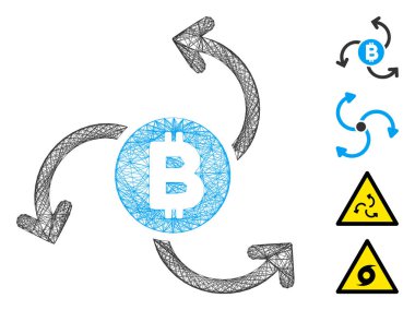 Doğrusal Bitcoin Kaynağı Girdap Vektör Ağı