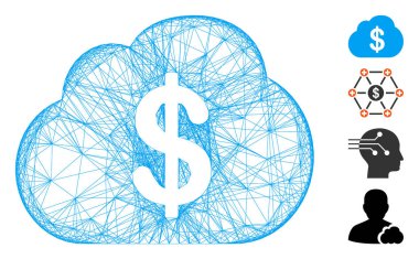 Ağ Finansal Bulut Vektör Ağı