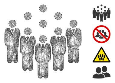 Ağ Personel Vektör Ağı