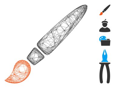 Ağ Fırçası Vektör Ağı