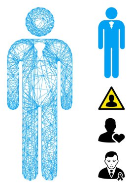 Ağ Centilmen Vektör Ağı
