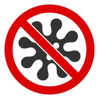 Düz Raster Virüs Simgesi Yok