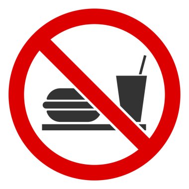 Düz Raster Fast Food Simgesi Yok