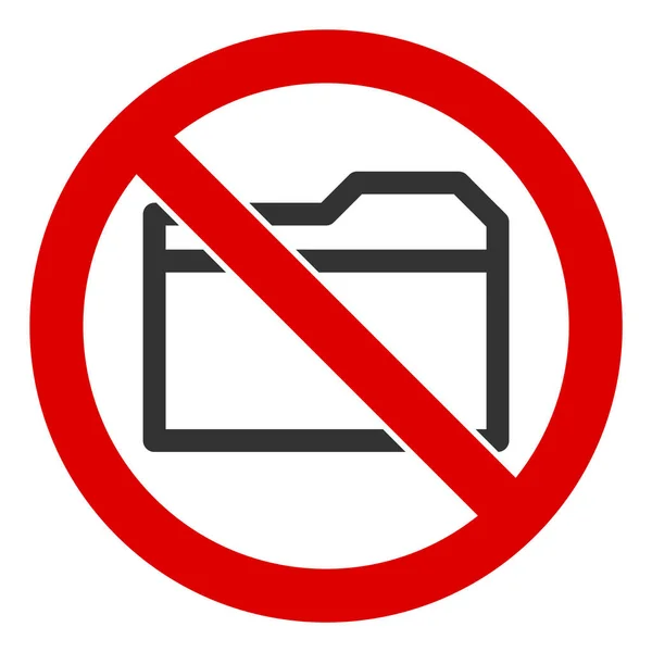 Flat Raster No Folder Icon — Stock Photo, Image
