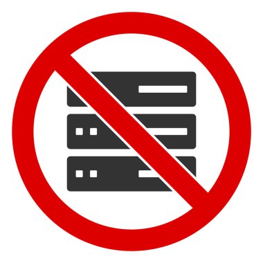 Düz Raster Disk Yok Simgesi