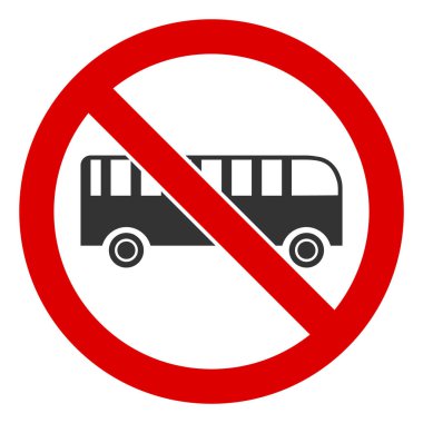 Düz Raster Otobüs Simgesi Yok