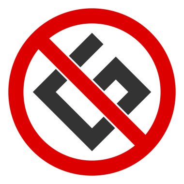 Düz Raster Gramer Nazi Simgesi Yok