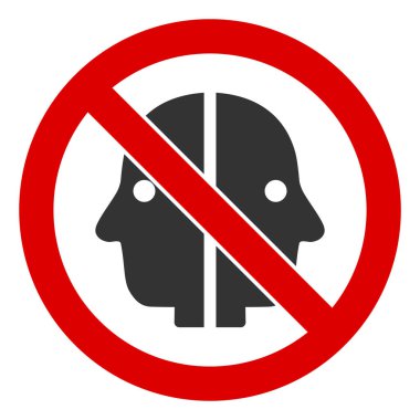 Düz Raster Yüz İkiyüzlülüğü Simgesi Yok