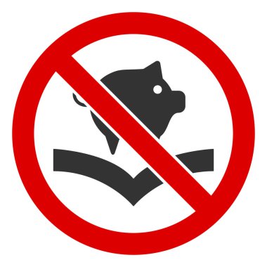 Düz Raster Domuz Kitabı Yok Simgesi