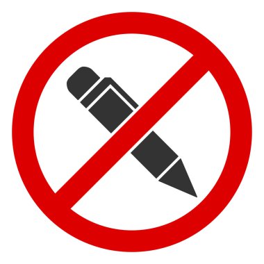 Düz Raster Kalem Simgesi Yazma Yok