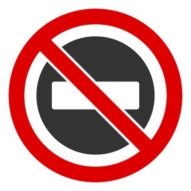 Düz Raster Duraksız İşaret Simgesi