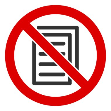 Düz Raster Sayfa Yok Simgesi