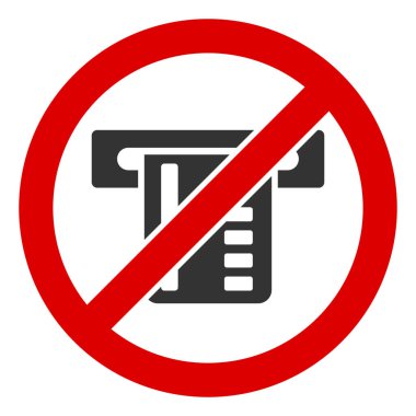 Düz Raster ATM Terminal Simgesi Yok