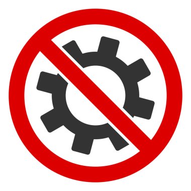 Düz Raster Teçhizat Yok Simgesi