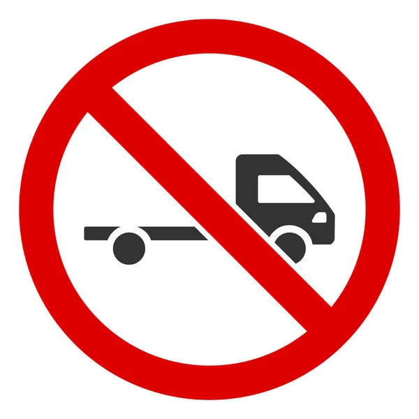 Flat Raster No Empty Truck Icon — Stock fotografie