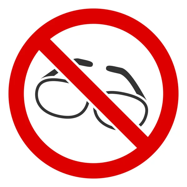 Flat Raster No Spectacles Icon — Stock Photo, Image