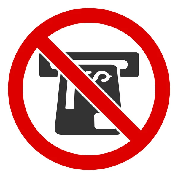 Lapos raszteres nincs ATM eszköz ikon — Stock Fotó