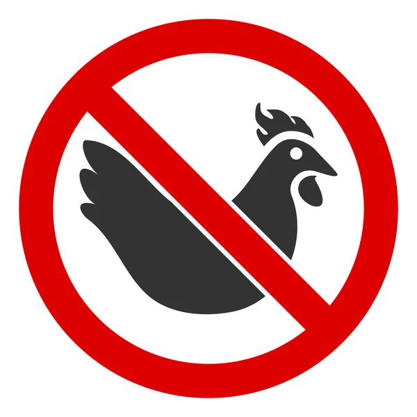 Flat Raster No Hen Icon — Stock Photo, Image