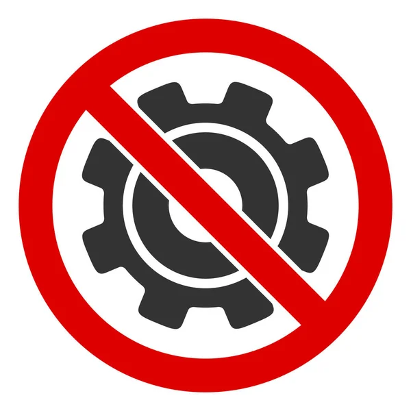 Flat Raster No Mechanics Icon — Stock Photo, Image