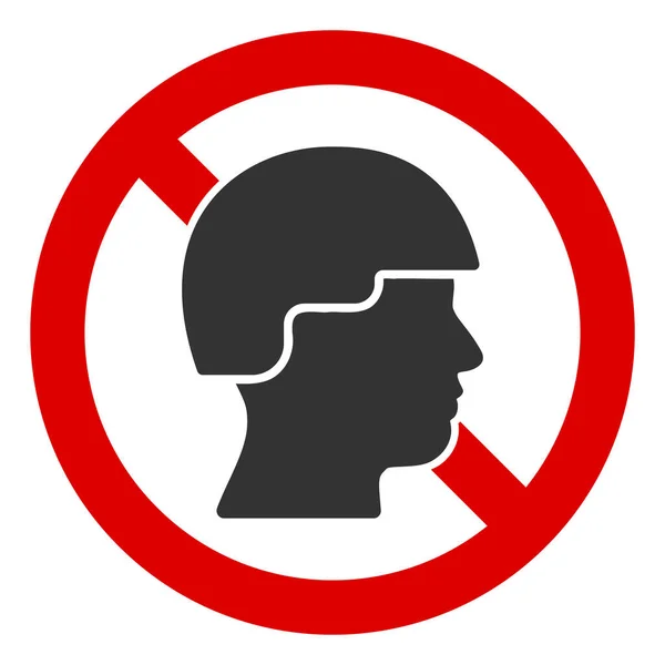 Flat Raster No Soldier V2 Icon — Stock Photo, Image