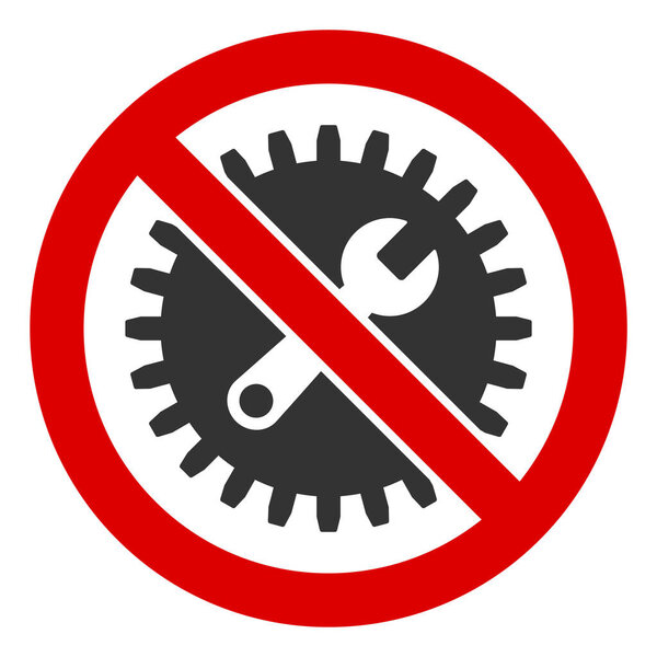 Плоский растер без иконы механического сервиса