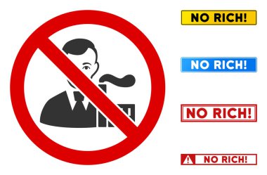 Düz Vektör Yok Oligarch İmzası Dikdörtgen Çerçeveli Metinler