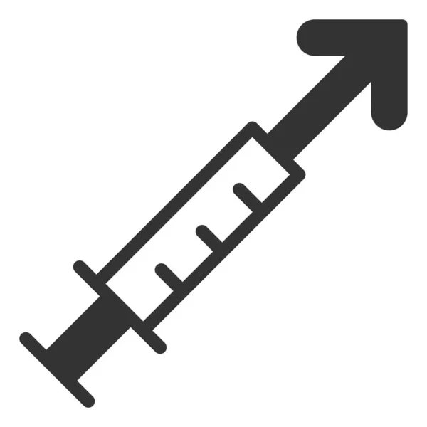 Ícone plano do vetor da vacina vetorial —  Vetores de Stock
