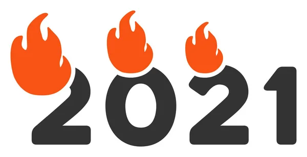 불에 탄 2021 년 산 래스터 모형 — 스톡 사진