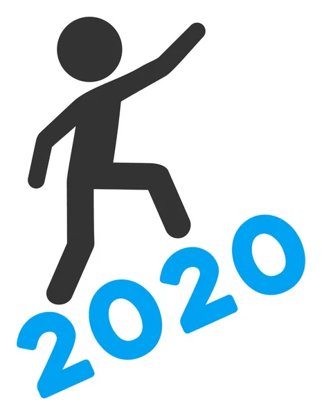 Man Climbing 2020 Raster Flat Icon — Stock Photo, Image