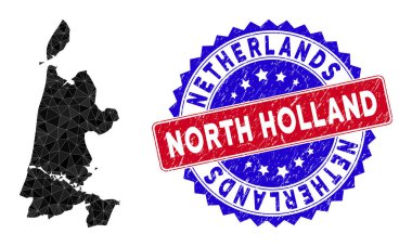 Kuzey Hollanda Çokgen Ağ ve Tehlike Damgası Haritası