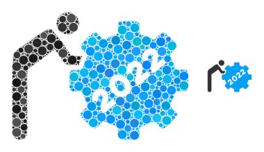 2022 İşçi Yuvarlak Noktalar Vites Kolajı