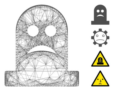 Hüzünlü Mezar Vektörü Ağı