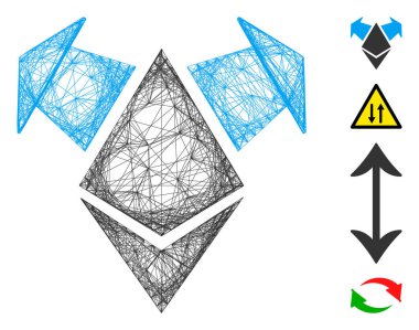 Doğrusal Ethereum Harcayan Oklar Vektör Ağı