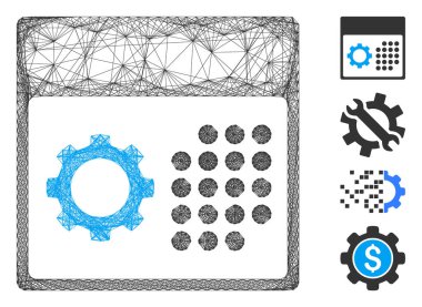 Yumurtadan Çıkan Servis Takvimi Vektör Ağı