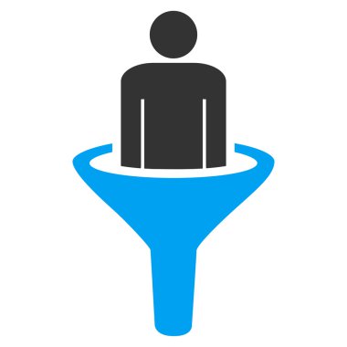 Sales funnel icon from Business Bicolor Set clipart