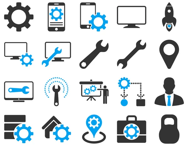 Settings and Tools Icons — Stock Vector