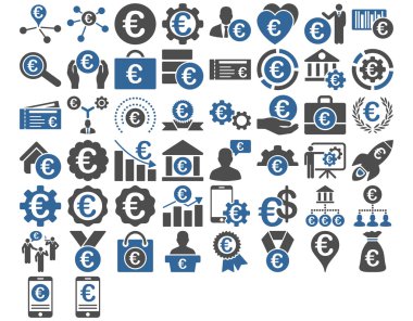 Euro iş ikonları/simgeleri