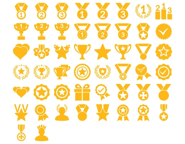 Concurrentie en Awards pictogrammen — Stockvector