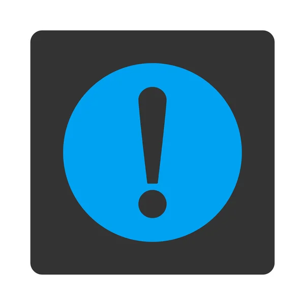 Problema plano azul y gris colores botón redondeado — Vector de stock