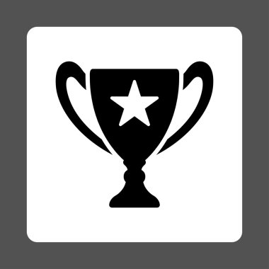 Ödülü Set düğmeleri Overcolor kupa simgesinden