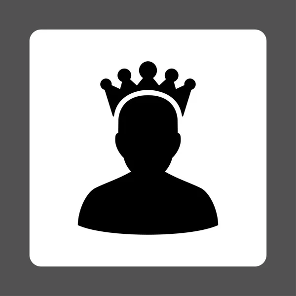 King icon from Award Buttons OverColor Set — Stock Photo, Image