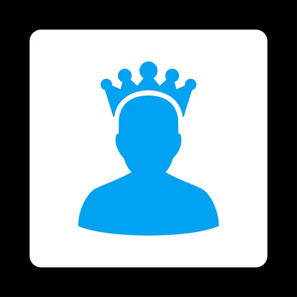 King icon from Award Buttons OverColor Set — Stock Photo, Image