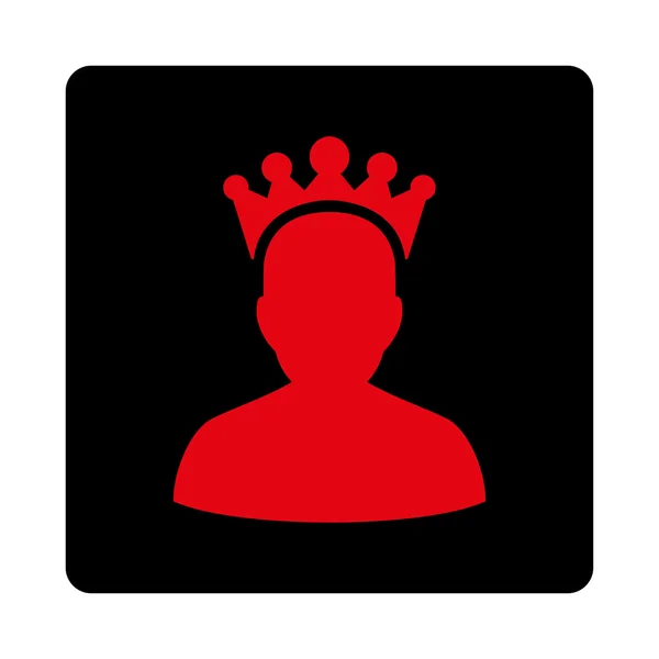 King icon from Award Buttons OverColor Set — Stock Photo, Image