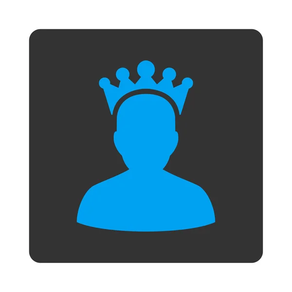 King icon from Award Buttons OverColor Set — Stock Photo, Image